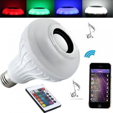 Музикална LED крушка с Bluetooth и високоговорител