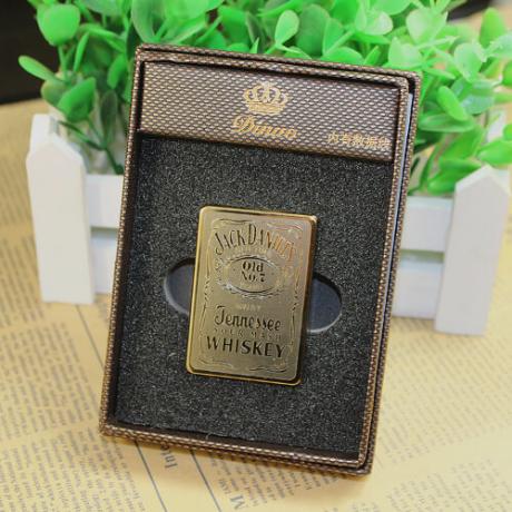 Практична еко USB запалка Jack Daniels - златиста