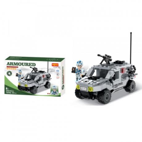 Конструктор военен джип съвместим с Лего